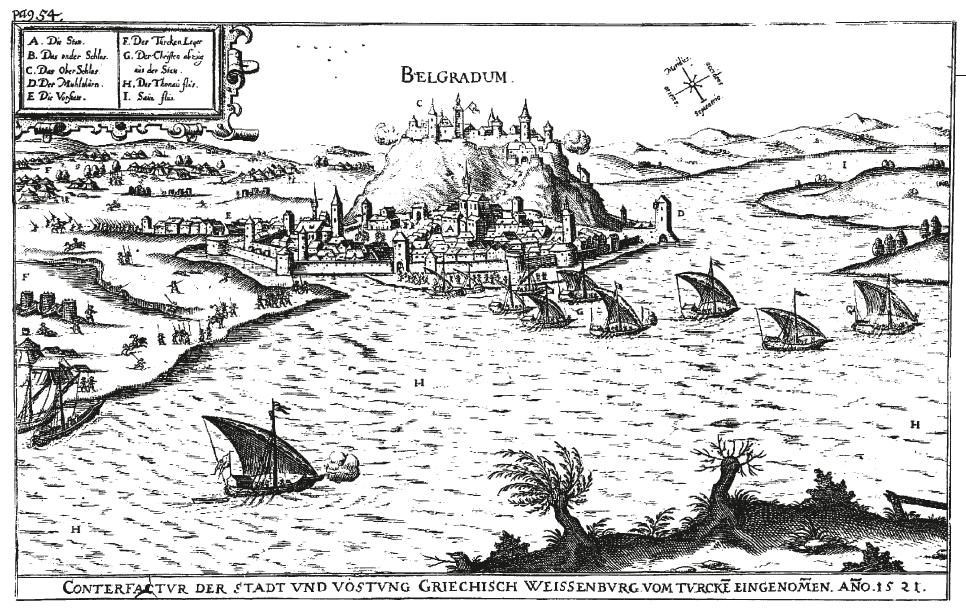 1521. Turci osvajaju Beograd, Ortelijus, MGB.jpg