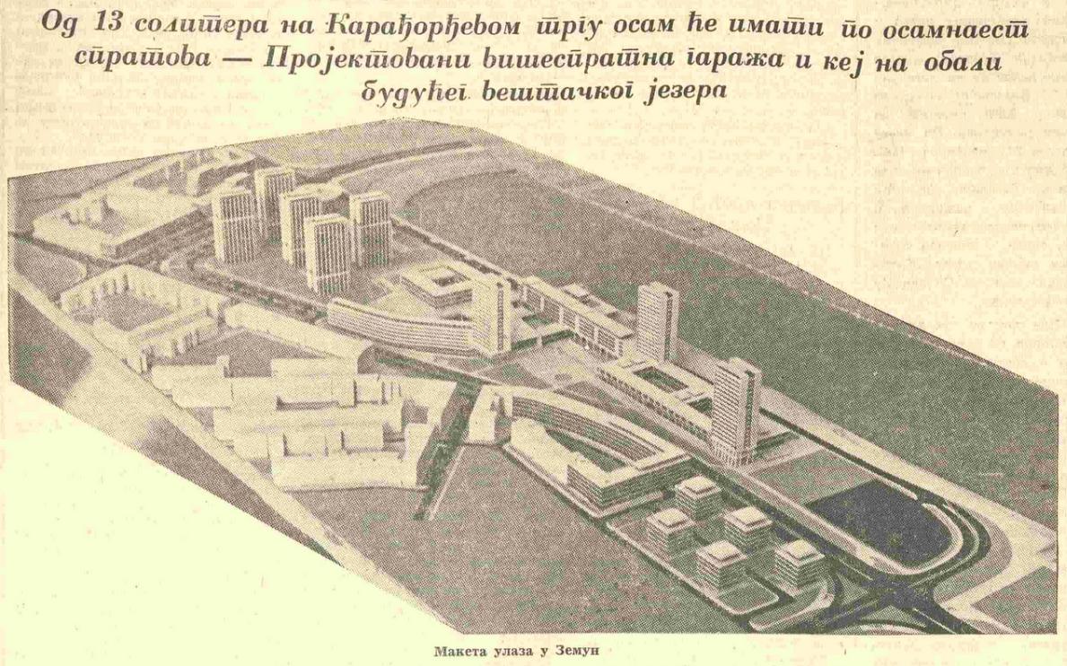 1969.05.13 Kapija Zemuna kao gradski bedem, Maketa Karadjordjevog trga, detalj makete, Borba.jpg